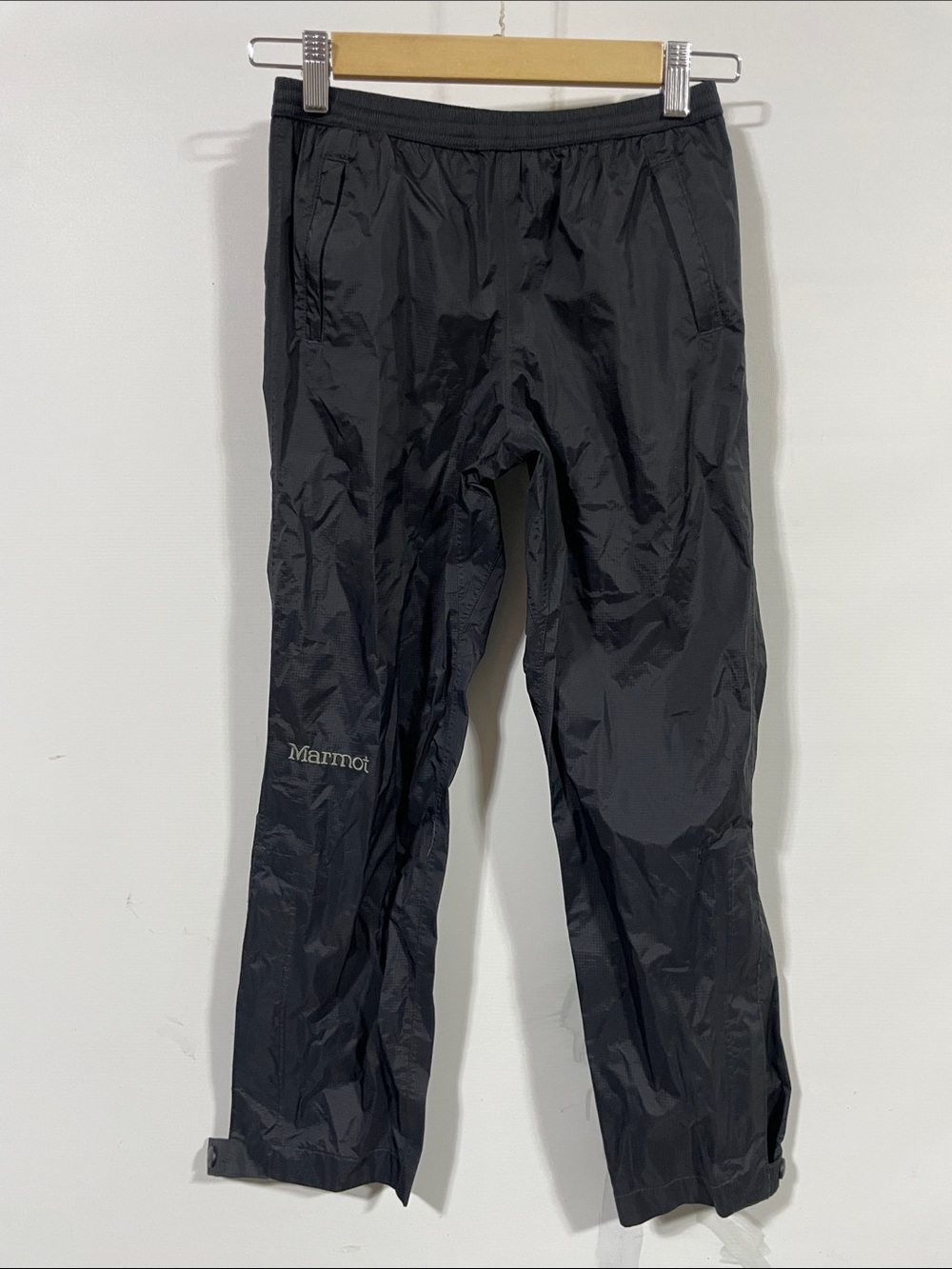 Marmot Black Kids Jogger Rain Pants